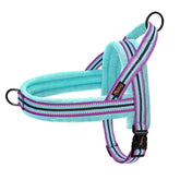 Didog soft flannel padded harness front view with no-pull design.