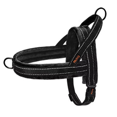 Didog Soft Flannel padded harness front view for comfortable daily walks.