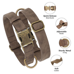 Didog collar quick-release buckle in action for effortless on/off during walks