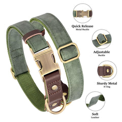 Didog collar close-up shows smooth nylon lining for comfortable all-day wear.