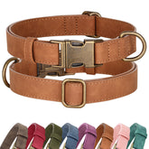 Didog soft PU leather dog collar main view for large dogs and daily wear