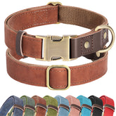 Didog soft PU leather collar for large dogs with comfortable all-day wear