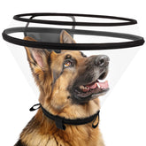 Didopet dog cone after surgery folded-top for mealtime, comfortable access and protection.
