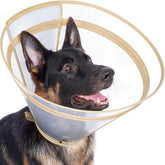 Didopet dog cone XXL with zipper extension for customizable wound protection.