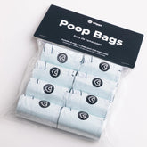 Diggs dog poop bags with no rip roll for quick, mess-free bagging during walks.