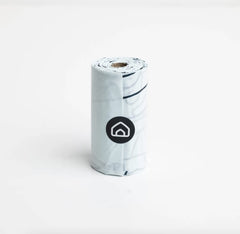 Diggs dog poop bags made from recycled plastic for durable, responsible cleanup.