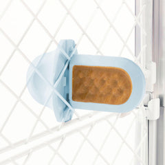 Diggs Groov freezer-shell attached to the lick mat enables longer licking sessions