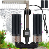 Digoos electric sponge filter for quiet aquarium filtration and debris removal.