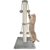 Dimaka 29-inch cat scratching post with natural sisal rope to protect furniture.