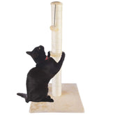 Dimaka 34-inch tall cat scratching post with sisal wrap for full-body stretch.