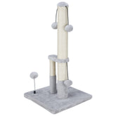 Dimaka tall cat scratching post front view shows sturdy construction for active cats