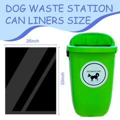 Dinifee black poop bags with large capacity for easy disposal.