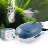 Dirvin 2W silent aquarium air pump for 5-20 gallon tanks with steady airflow.
