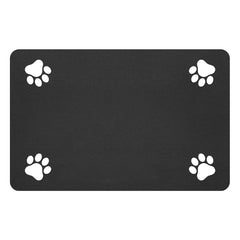 DK177 pet feeding mat absorbs spills over 27x17 inches to keep floors dry