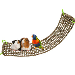 Dnoifne seagrass mat bird hammock 39x7 offers a comfortable perch for multiple bird sizes