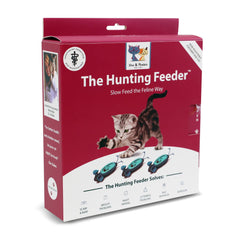 Doc & Phoebe's SPOT Cat Hunting Feeder cat interaction image highlighting hunting-inspired activity