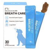 Doctor By Breath dog bottle shows bronchial supplement for daily respiratory support