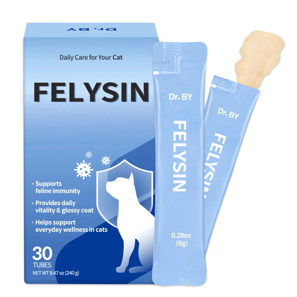 Doctor By FELYSIN lysine lickable supplement for cats boosts immune response and daily comfort.
