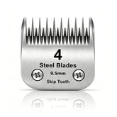 DODAER 4 skip tooth blade closeup for precise grooming on dense coats