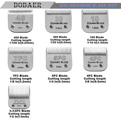 DODAER 440C stainless steel comb blade demonstrates rust-resistant durability.