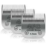 DODAER 4FC blade close-up showing 3-8 inch cut length for precise pet grooming