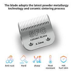 DODAER 5FC blade compatibility with Andis Oster and KM10 clipper models.