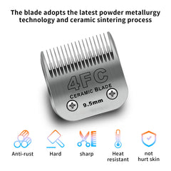 DODAER ceramic-coated titanium blade close-up highlights heat resistance and smooth operation