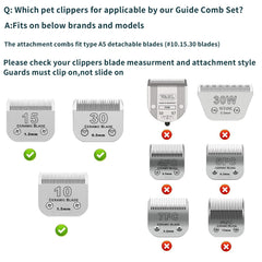 DODAER clipper compatibility with A5 detachable blades 10/15/30 for quick swaps.