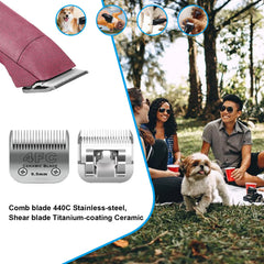 DODAER blades compatible with Andis, Oster A5, and Wahl KM10 for versatile trimming