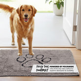 Dog Gone Smart Dirty Dog Doormat provides rapid absorption to protect floors.
