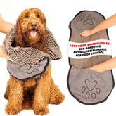 Dog Gone Smart Dirty Dog Shammy front view showing compact, absorbent microfibers for quick drying.