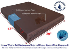 Dogbed4less memory foam gel pad closeup shows cooling comfort