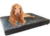 Dogbed4less orthopedic bed with memory foam for joint support and cooling comfort