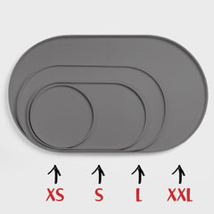 DogBuddy mat with nonslip base keeps bowls steady during meals