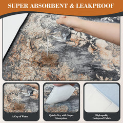 Close-up of Dogcator absorbent honeycomb structure for fast absorption.