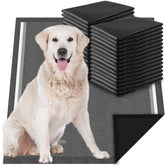 Dogcator charcoal puppy pads XL flat lay showing ample space for puppy potty training