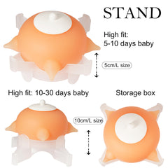 Doggiema soft biomimetic nipple close-up designed for extended, gentle use.