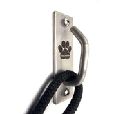 Doghook Canine Hitch secure leash wall hook in stainless steel for reliable indoor and outdoor use.