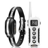 DOGLinsen vibrating collar in white, front view for humane training.