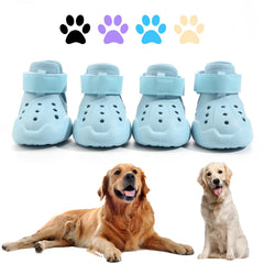 DOGOYS dog shoes rugged sole blue for stable footing on outdoor terrain