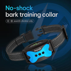 DogRook collar with adjustable vibration and sound for progressive training
