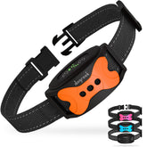 DogRook rechargeable bark collar front view for gentle, no-shock training.