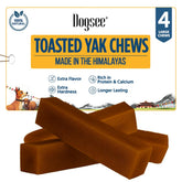 Dogsee Toasted Himalayan Yak Chews bag: long-lasting treat for focused chewing.