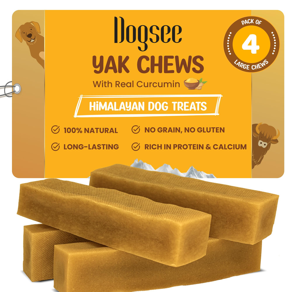 Dogsee Yak Cheese Himalayan bars for large dogs with long-lasting chewing.