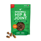 DOGSWELL Hip & Joint Soft & Chewy Treats front view with bacon flavor and chewy texture