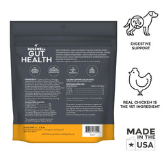 Dogswell Gut Health Slices Chicken ingredient list: grain-free probiotics and pumpkin