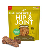Dogswell Hip & Joint Grillers bag front—smoky aroma and high-protein formula for dogs