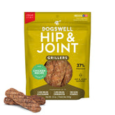 Dogswell Hip & Joint Grillers chicken bag showing packaging for daily treats.