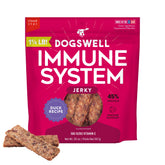 Dogswell Immune Jerky Duck 20oz pouch front with high-protein duck.