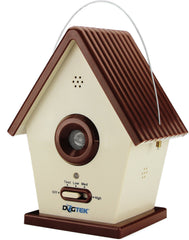 DOGTEK Sonic Bird House Bark Control outdoors with reliable detection for yards.